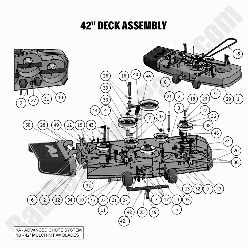 2020 Compact Outlaw - 42" Deck Assembly